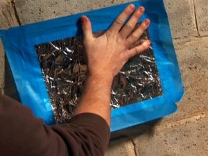 Use foil to find source of leak basement toronto