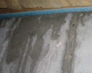 leaking basement Toronto where basement floor meets wall