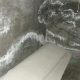 White powder basment wall