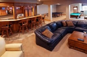 Finished basement with musty odour