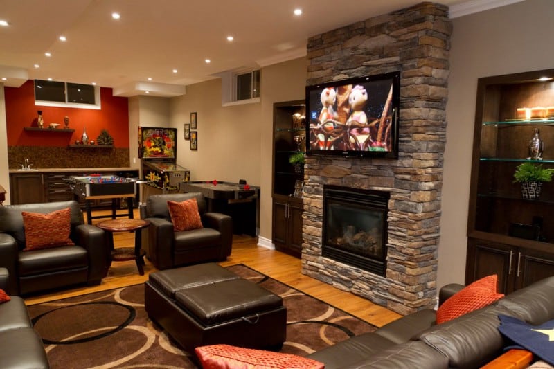 Finished Basement Family Room Toronto