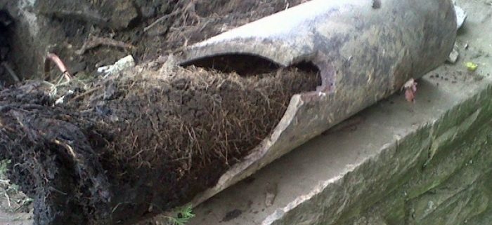 Clogged Basement Drain Line