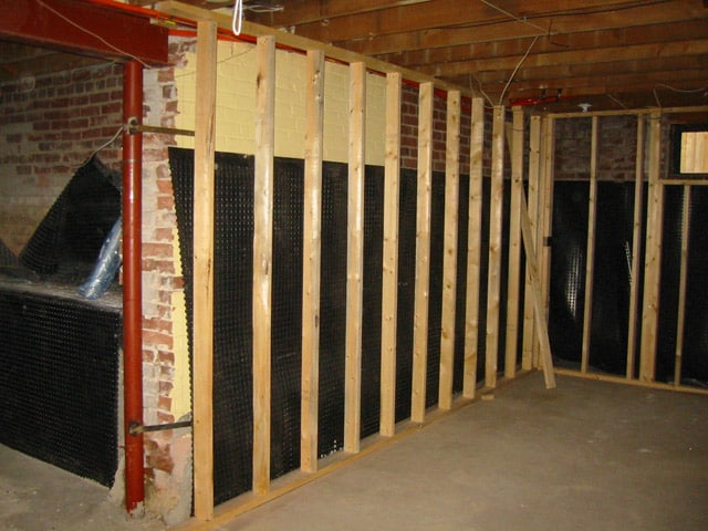 Framing of Basement in Toronto After Being Dug Out