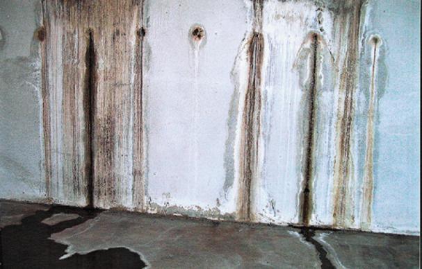 Leaking Tie Rods Basement